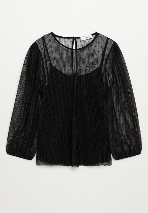 MANGO - Maura blouse - black