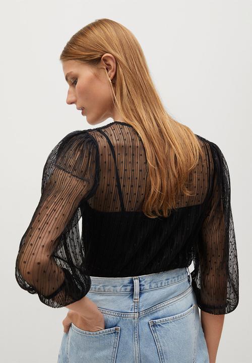 MANGO - Maura blouse - black