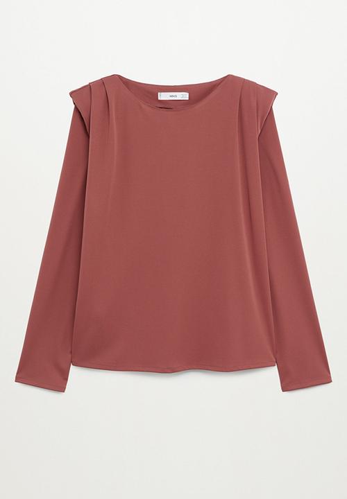 MANGO - T-shirt alanis - rust