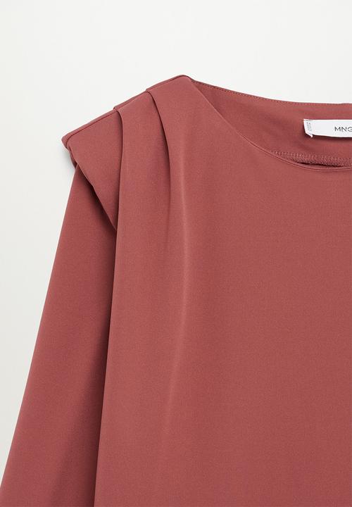 MANGO - T-shirt alanis - rust