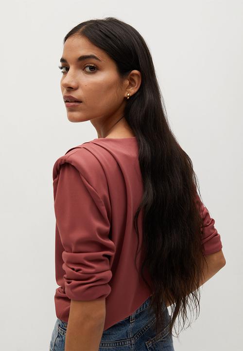 MANGO - T-shirt alanis - rust