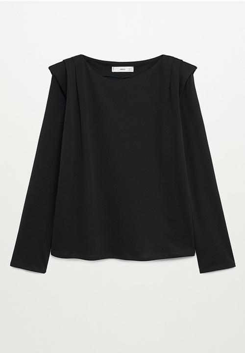 MANGO - T-shirt alanis - black