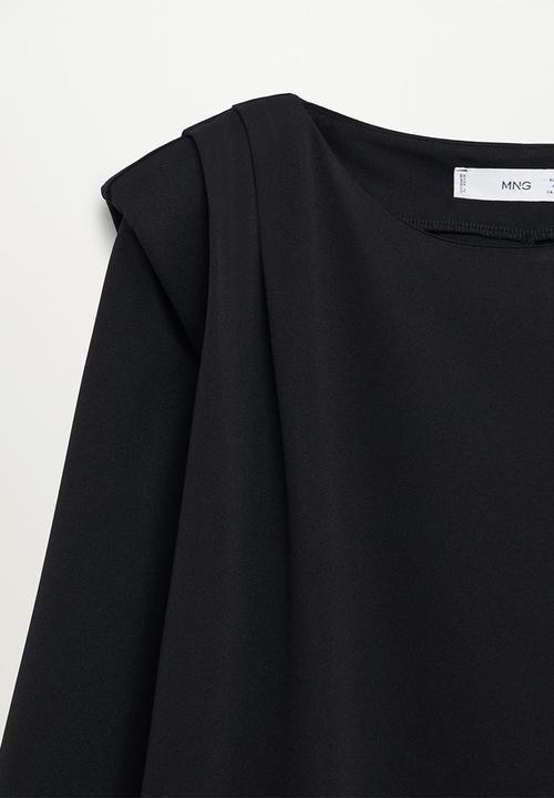 MANGO - T-shirt alanis - black