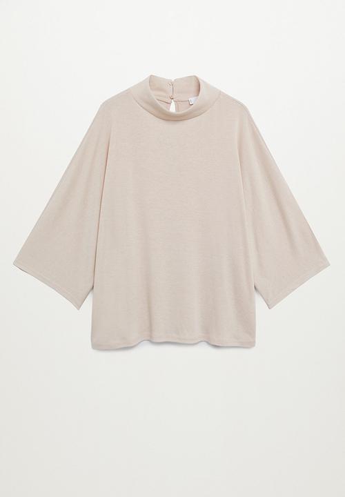 MANGO - T-shirt carol - light beige