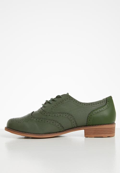 Seduction - Patch detail brogue - olive