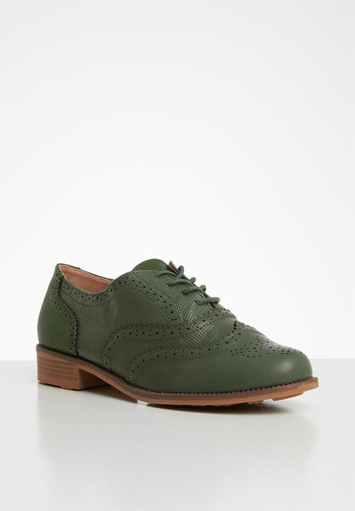 Seduction - Patch detail brogue - olive