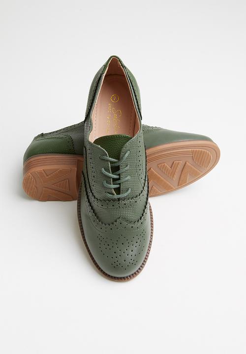 Seduction - Patch detail brogue - olive