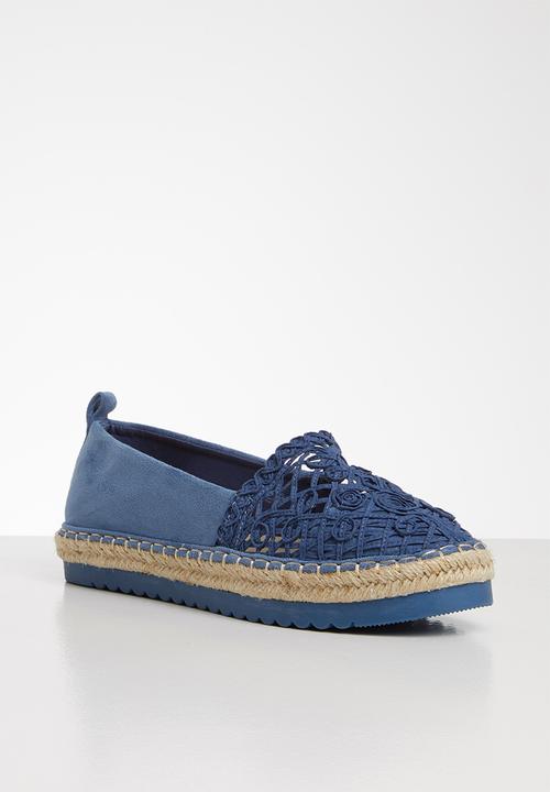 Seduction - Crochet espadrille - blue