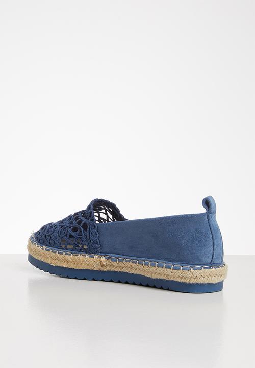 Seduction - Crochet espadrille - blue