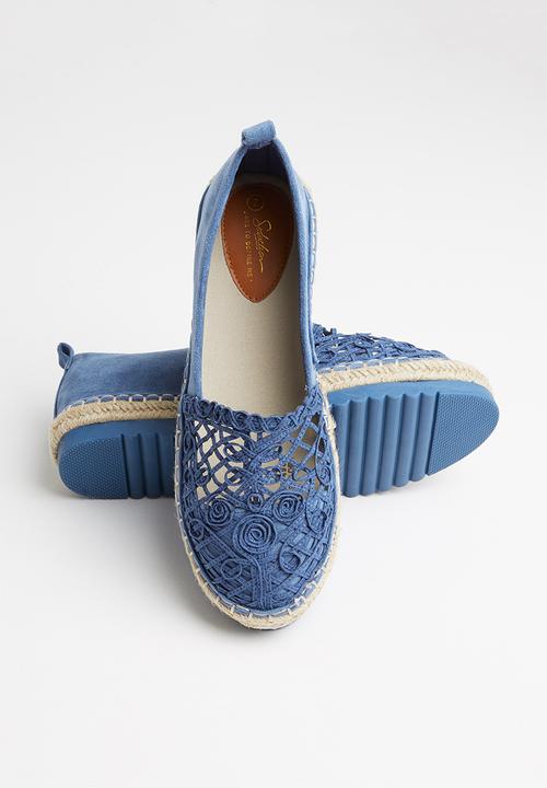 Seduction - Crochet espadrille - blue