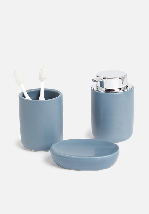 Bathroom Solutions - Simple ceramic bathroom set - blue