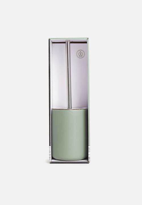 Bathroom Solutions - Dolomite toilet brush holder - green