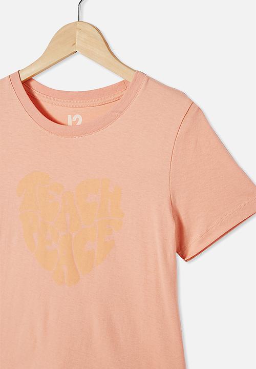 Cotton On - Girls classic tee - orange