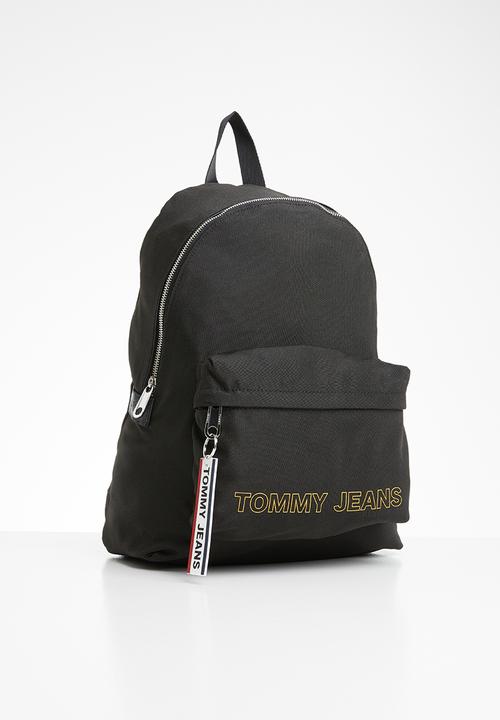 Tommy Hilfiger - Tjm logo tape dome backpack - black