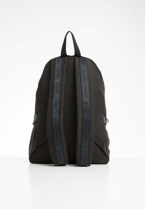 Tommy Hilfiger - Tjm logo tape dome backpack - black