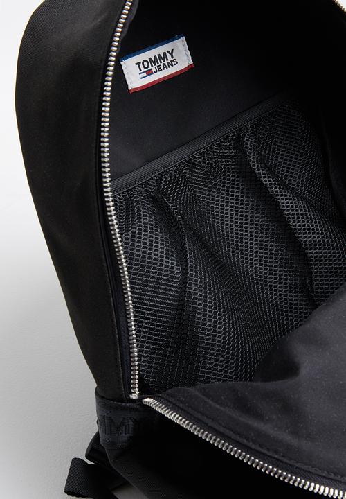 Tommy Hilfiger - Tjm logo tape dome backpack - black