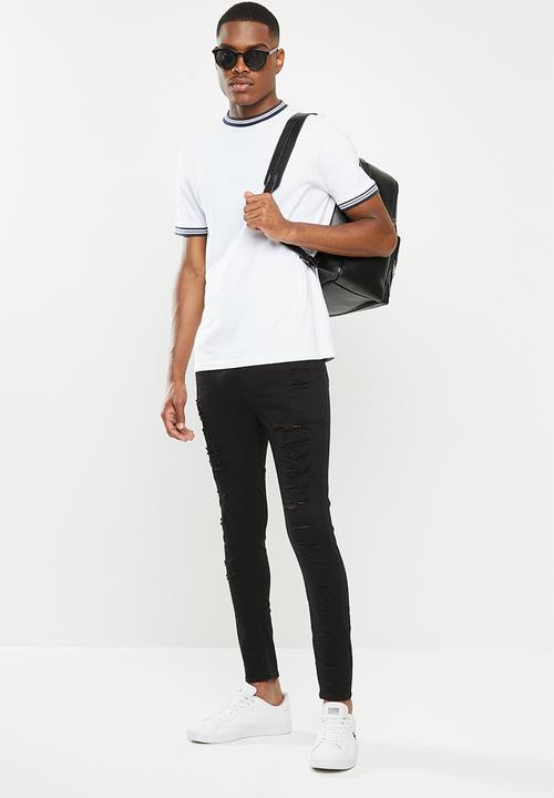 STYLE REPUBLIC - Ripped super skinny jeans - black