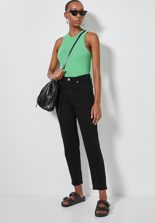 Superbalist - Single cutaway rib vests - green