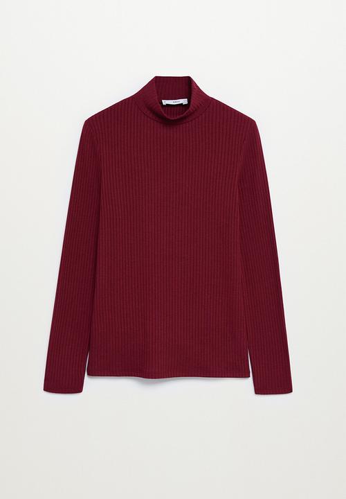 MANGO - T-shirt lilo - dark red