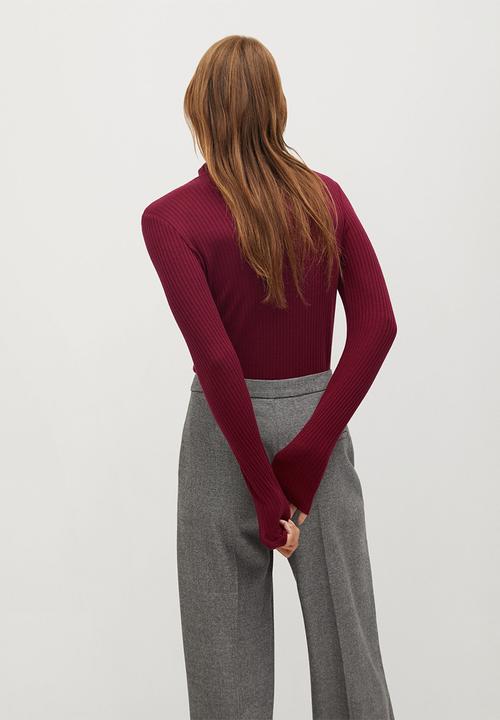 MANGO - T-shirt lilo - dark red