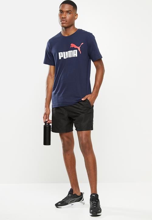 PUMA - Ess 2 col logo tee - navy