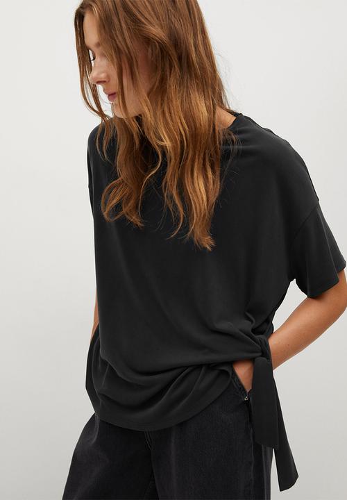 MANGO - T-shirt modal - charcoal