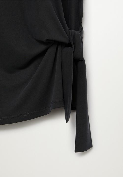 MANGO - T-shirt modal - charcoal