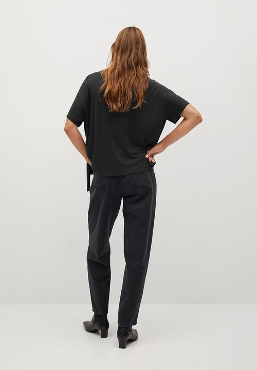 MANGO - T-shirt modal - charcoal