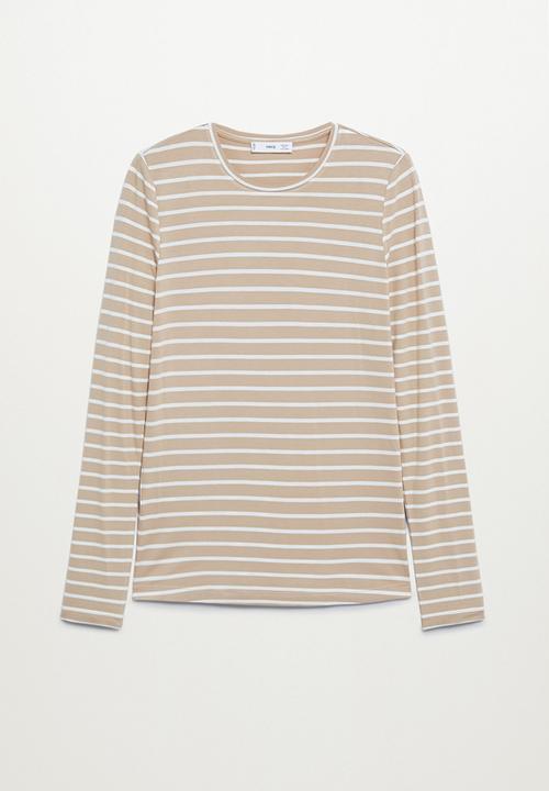 MANGO - T-shirt bluma - light beige