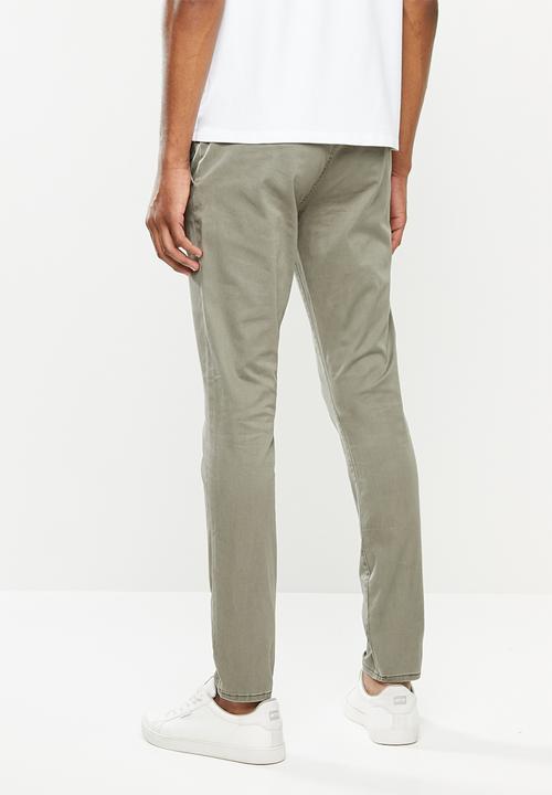 Cotton On - Skinny stretch chino - washed khaki