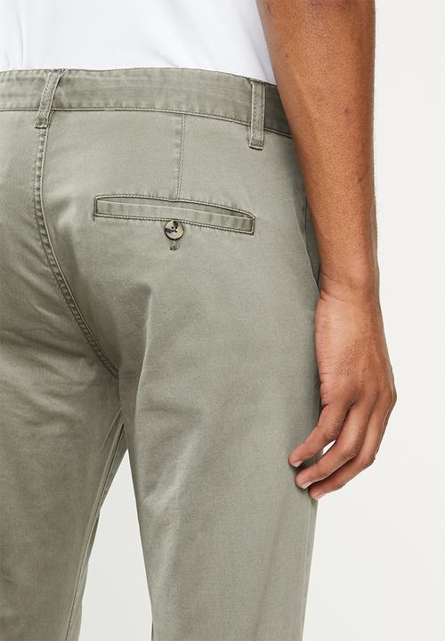 Cotton On - Skinny stretch chino - washed khaki