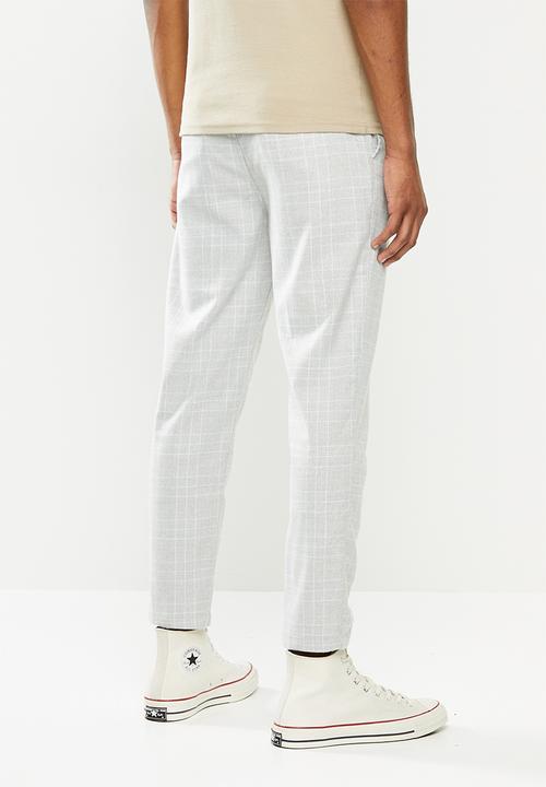 Cotton On - Oxford trouser - light grey white check