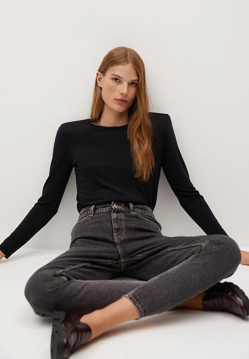 MANGO - T-shirt pad - black
