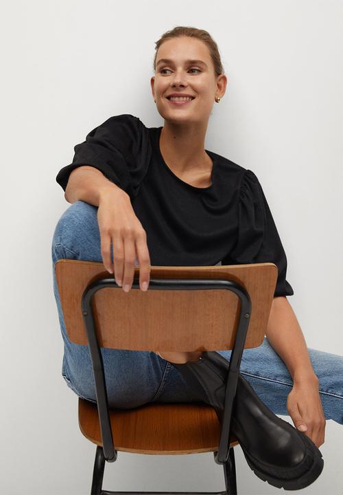 MANGO - T-shirt vega - black