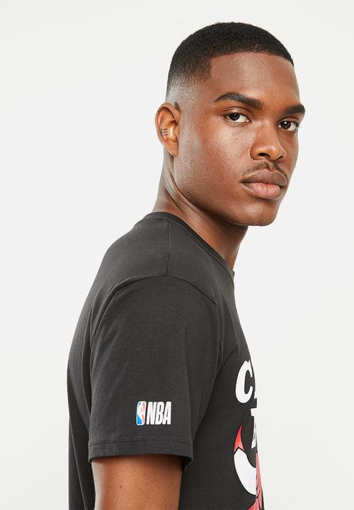 NBA - Icon bull straight hem printed T-shirt - black