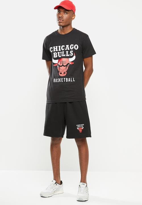 NBA - Icon bull straight hem printed T-shirt - black