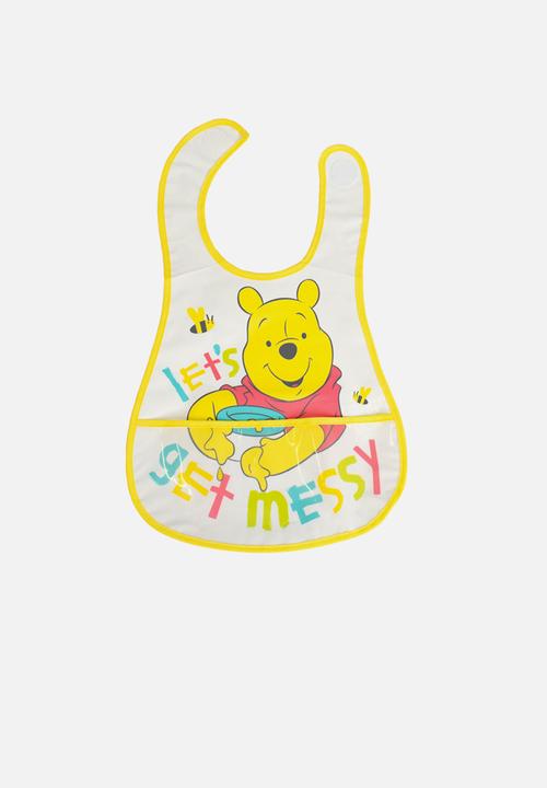 Character Group - Winnie the pooh catcher bib - white