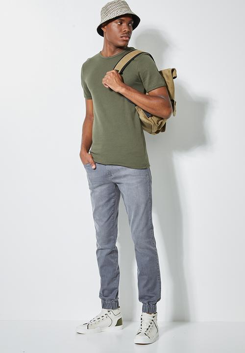 Superbalist - Cade slim cuffed jeans - grey