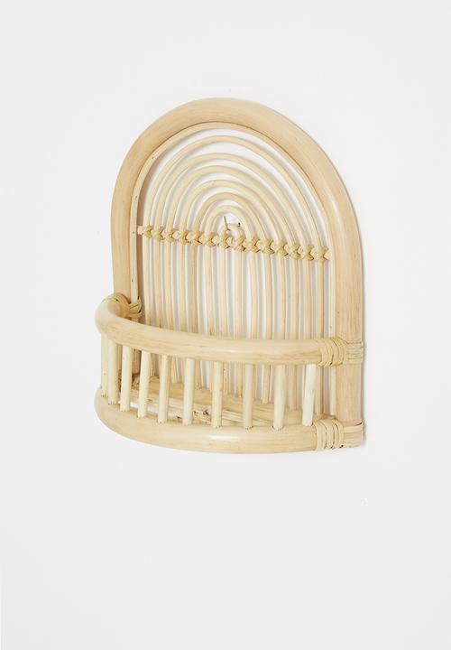 Sixth Floor - Luna rattan wall shelf - natural