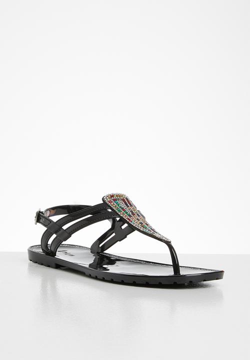 Plum - Danti sandal - black