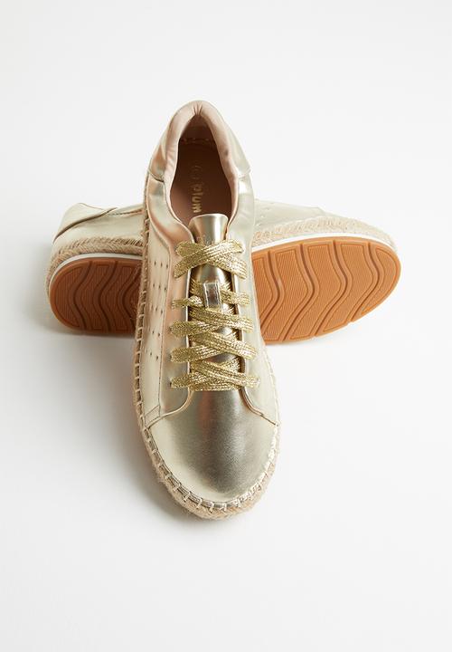 Plum - Frola sneaker - gold