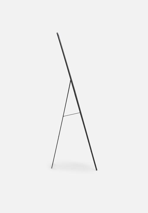 H&S - Metal frame standing mirror - black