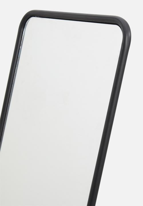 H&S - Metal frame standing mirror - black