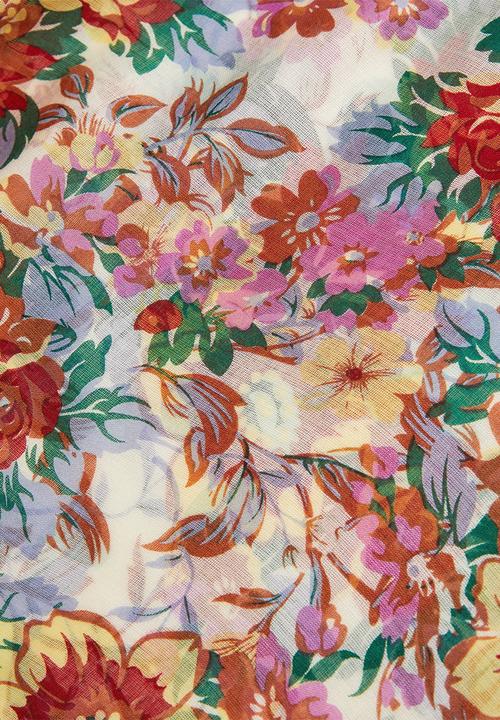 MANGO - Foulard floral - multi