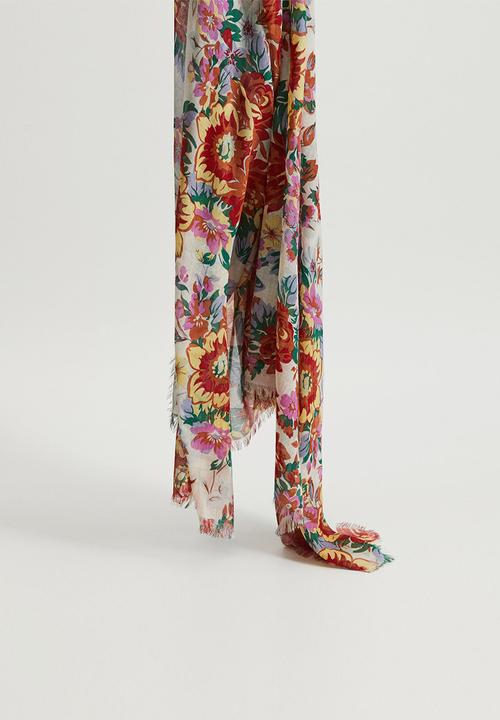 MANGO - Foulard floral - multi