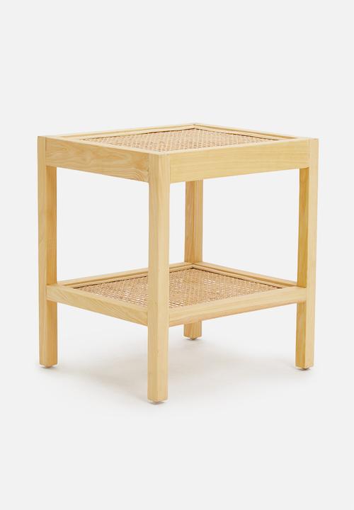Sixth Floor - Loopy cane bedside table- natural