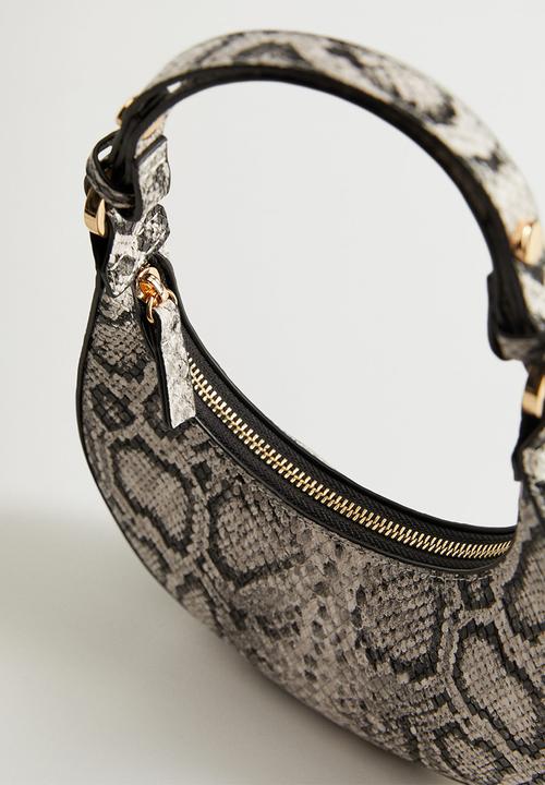 MANGO - Glasgow bag - white & black 