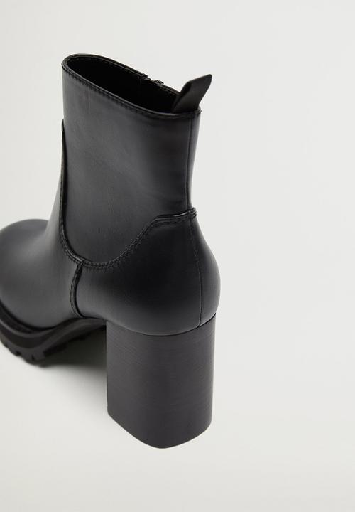 MANGO - German ankle boot - black