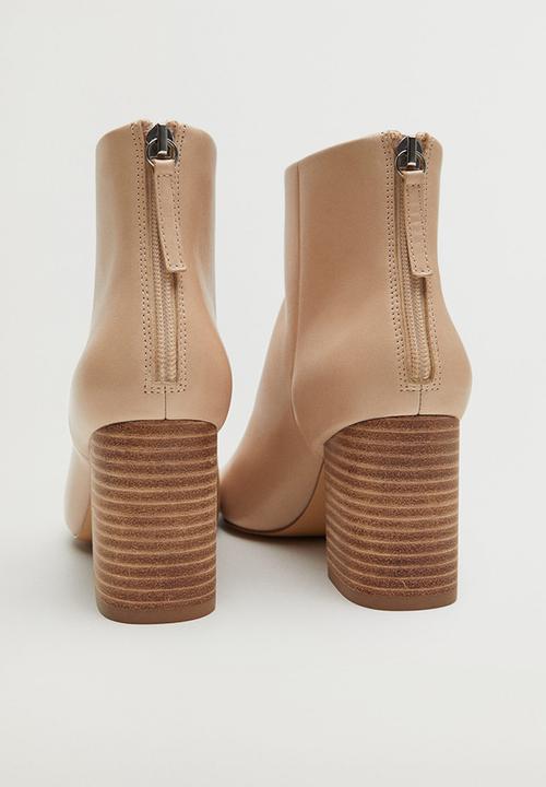 MANGO - Alba leather ankle boot - light / pastel pink