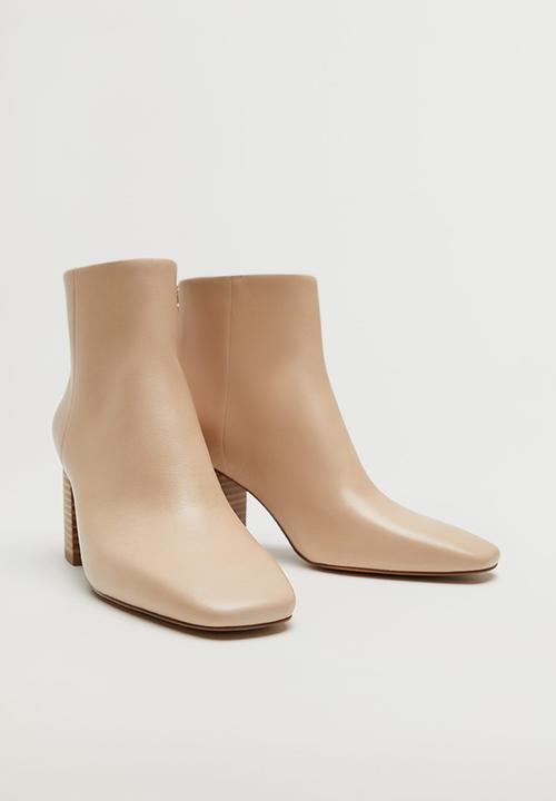 MANGO - Alba leather ankle boot - light / pastel pink
